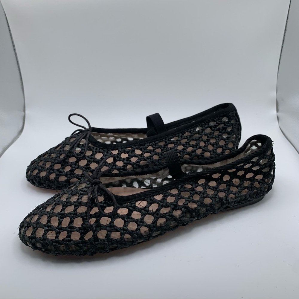 Loeffler Randall Black Mesh Flats